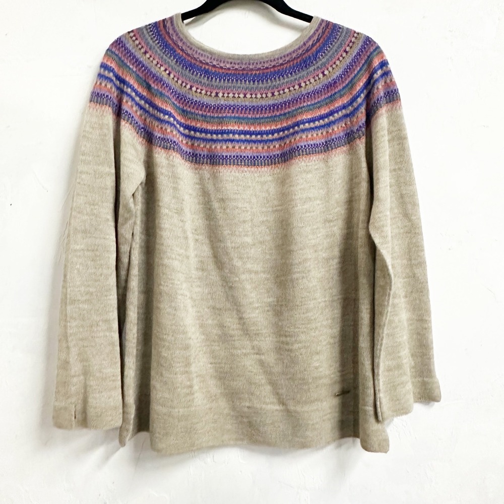 Kuna Baby Alpaca Womens Sweater Pullover Medium Knit Winter Comfort Soft
